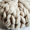 Handmade Chunky Knit Round Pillows Non Wool