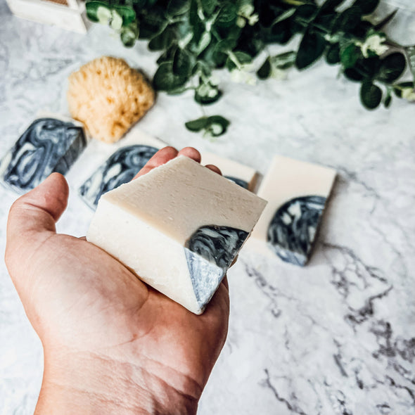 Natural Soap Bars For Him with Charcoal