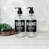 Glass Dish and Hand Soap Bottle Sets