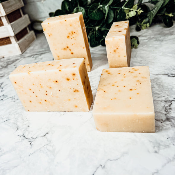 Olive Pomace Oil and Dried Carrot SOaps