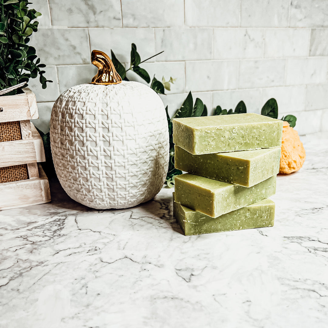 Green Soap Bars Handmade, Skincare for Fall