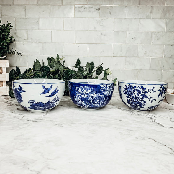 Blue and white Kitchen bowls