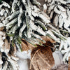 Handmade Fuax Christmas Tree Decor with Fake snow