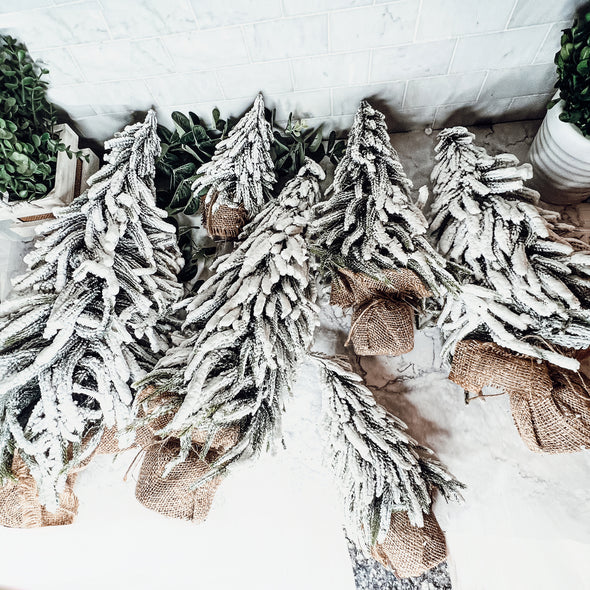 Fake Christmas Trees that look real with snow on them