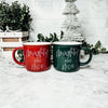 Christmas Coffee Bar Inspiration, Modern Holiday Mugs