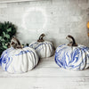 Blue and White Pumpkin Decorations for the Home