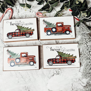 Classic Christmas Wooden Block SIgns for the home