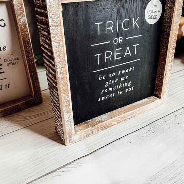 Rustic Wooden Fall Decor and Halloween Signs