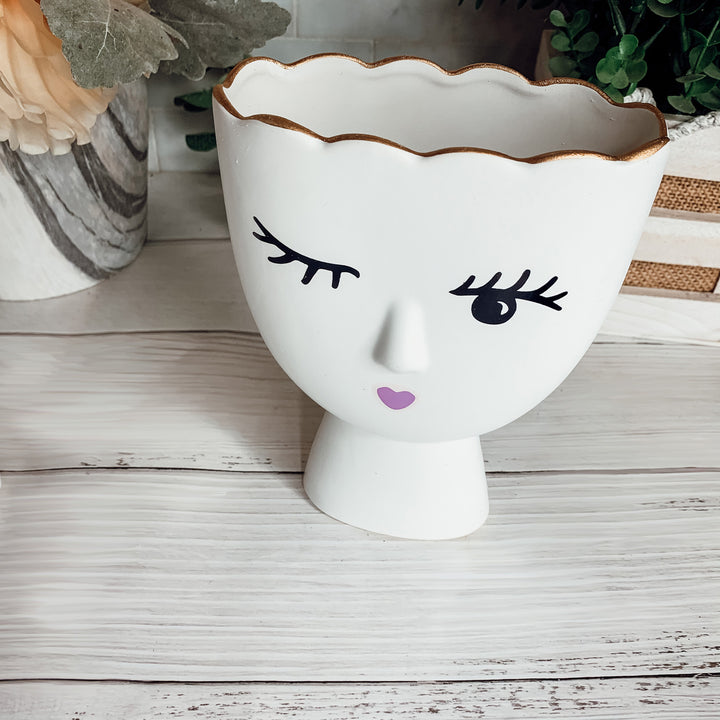 Unique Vases for Girls Room, Vases with Faces Painted on them