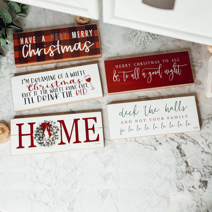 Wooden Christmas Signs Thick