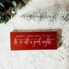 Red Christmas Signs for the Home