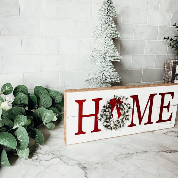 Christmas Home Sign Wood