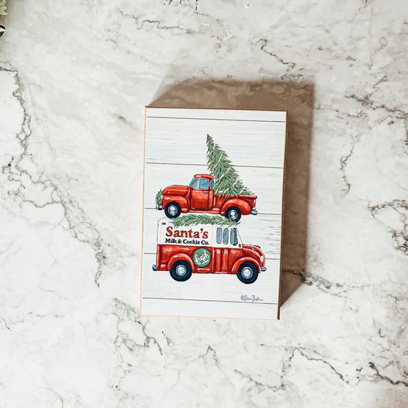 Red Truck Christmas Home Decor