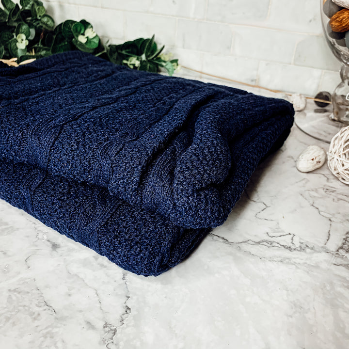 Cotton Throw Blankets with Plant Fiber