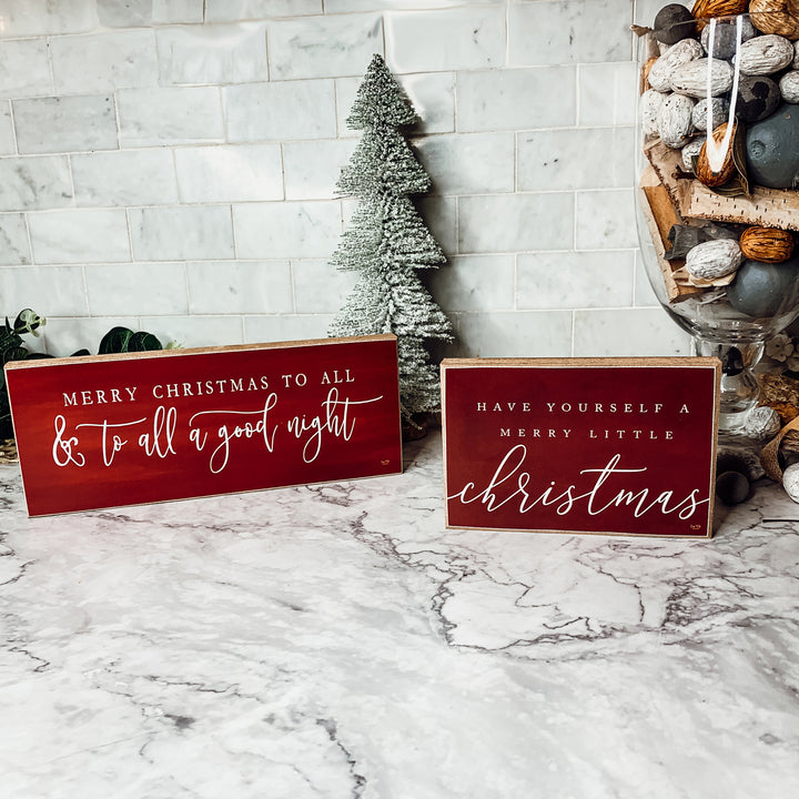Christmas Signs with Quote USA Made