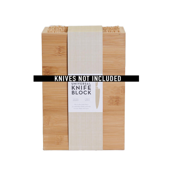 Natural Knife Block with Bamboo Wood