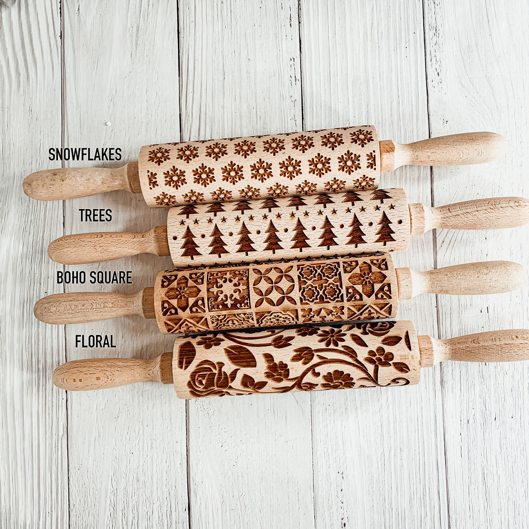 Embossed Rolling Pins for Dough