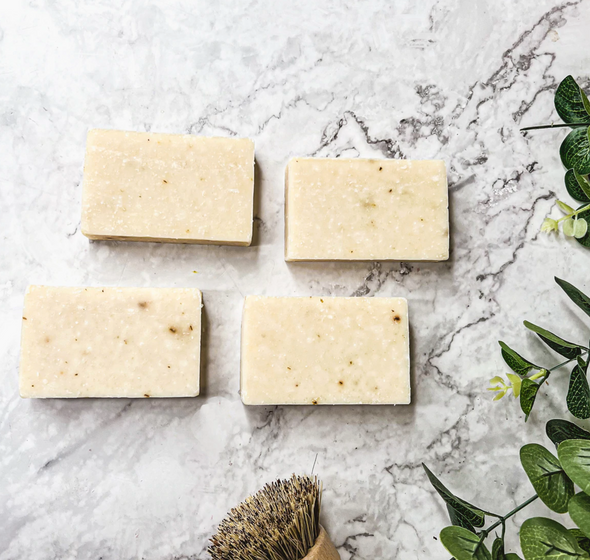 At home care self spa day gift ideas, natural soap bars with essential oils