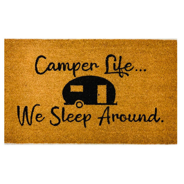 Funny Camping Welcome Mat, Camper Life Doormat