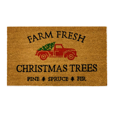 Farm Fresh Christmas Tree Doormat For Home