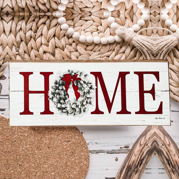 Christmas Home Sign Wooden