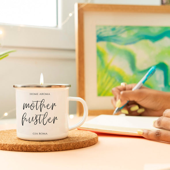 Unique Gifts For Mom Bosses, Mother Hustle Candle Mug