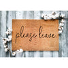 Funny Entryway Decor and Outside Welcome Mats, Please Leave doormat
